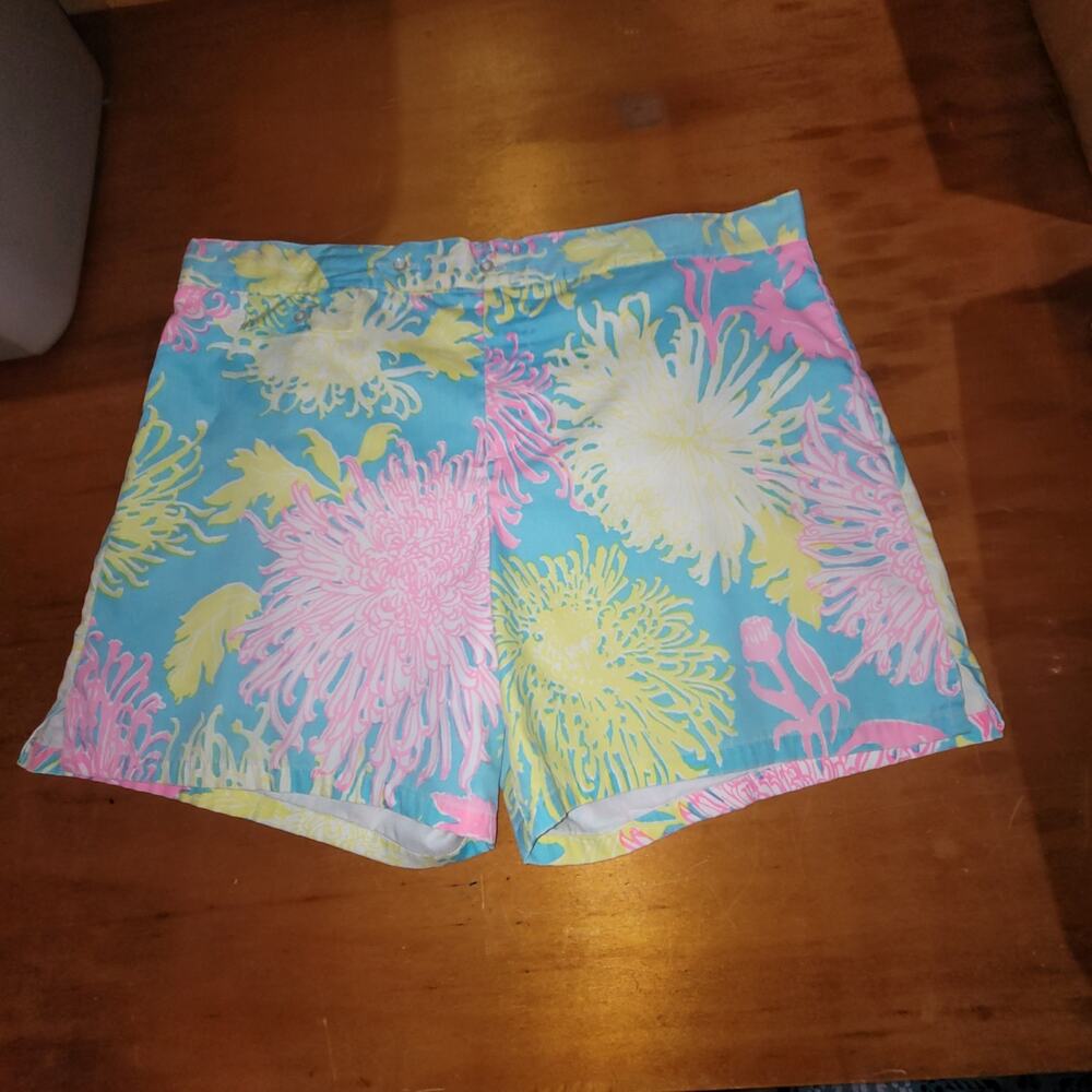 Lilly Pulitzer Mens Vintage White Label Swim trunks Shorts Size 38